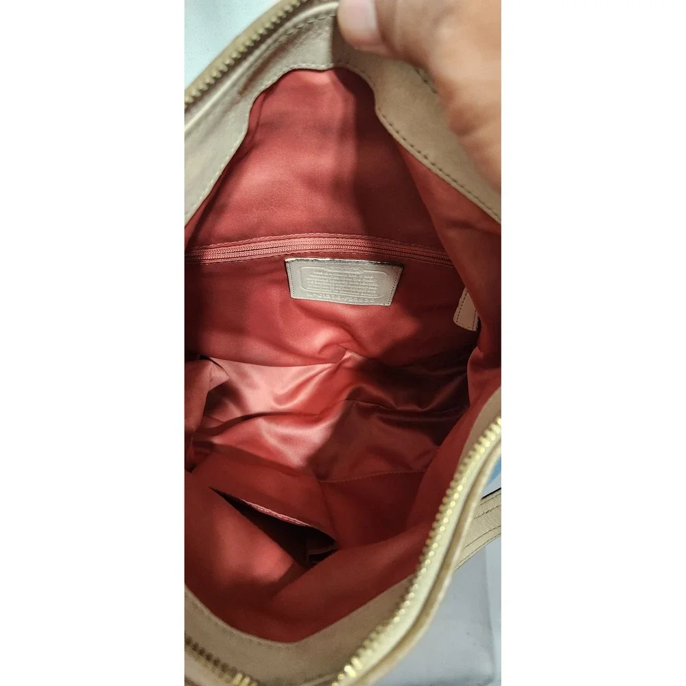 Coach Ashley Op Art Satin Multi Print Handbag Purse C1376-F23930 Shoulder Bag